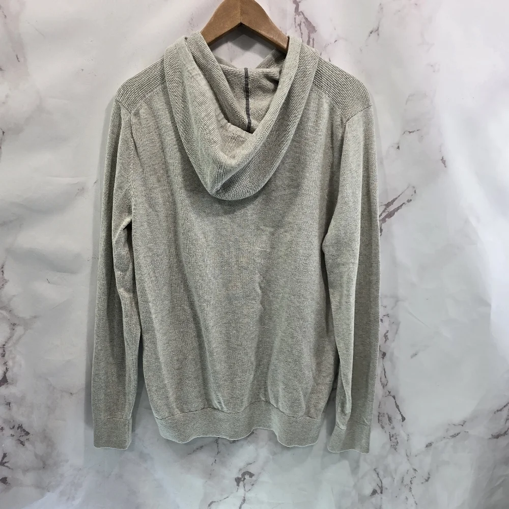 Banana Republic Hoodie Mens Medium Gray Pullover Lightweight Shirt